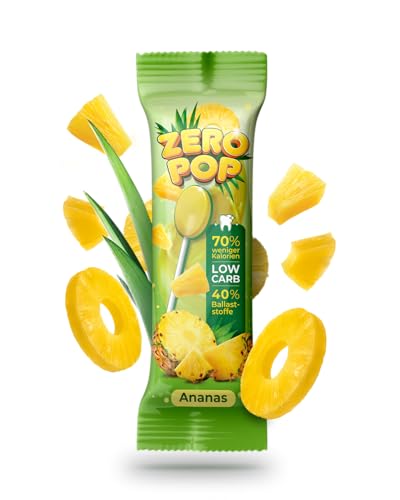 ZERO POP ANANAS zuckerfrei - Keine Chance für Karies - Low Carb & mit Ballaststoffen - 70% weniger Kalorien - 40 Stk x 7,5g ZERO POP ANANAS zuckerfrei - Keine Chance für Karies - Low Carb & mit Ballaststoffen - 70% weniger Kalorien - 40 Stk x 7,5g von ZERO POP