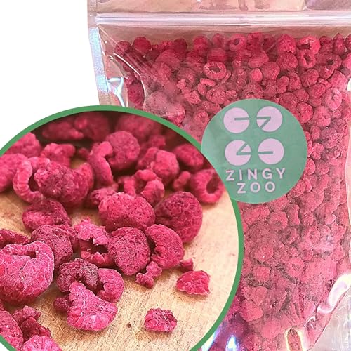 Gefriergetrocknete Himbeeren Gebrochene Stücke | XL 300g Trockenfrüchte Gefriergetrocknet | Getrocknete Himbeeren Glutenfrei Gefriergetrocknete Früchte | Freeze Dried Fruit | Freeze Dried Raspberry von ZINGY ZOO