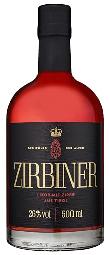 Zirbin ZIRBINER – Der Zirbenlikör mit Zirbe, das Original aus Tirol, 26%, 500ml von ZIRBIN