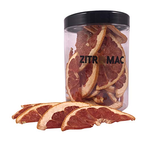 90gr Getrocknete Grapefruit für Cocktails - Getrocknete Früchte ohne Zucker für Cocktails, Dekoration, Süßwaren, Weihnachten, Getränke - 100% Natürliche Getrocknete Scheiben ohne Zusatzstoffe von ZITROMAC SOLUCIONES CITRICAS
