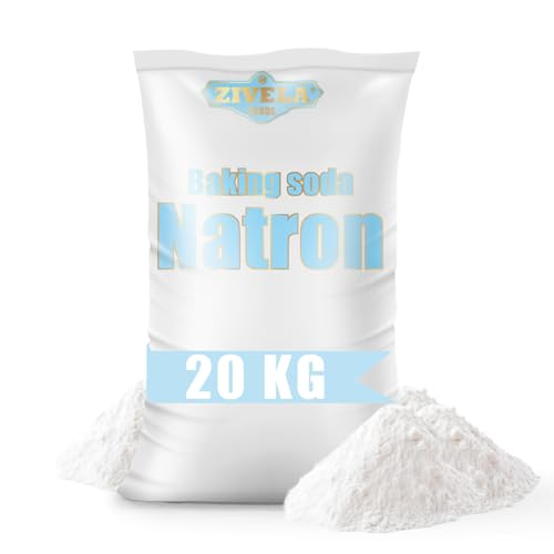 Natron pulver, Baking Soda 20kg | Natriumbicarbonat, Natriumsalz | 4x 5kg Natron E500 Backsoda 100% Rein, Lebensmittelqualität Natron pulver, Baking Soda 20kg | Natriumbicarbonat, Natriumsalz | 4x 5kg Natron E500 Backsoda 100% Rein, Lebensmittelqualität von ZIVELA