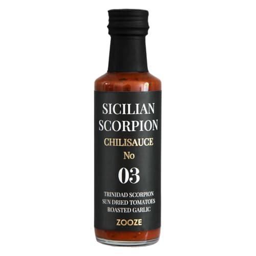 Sicilian Scorpion Chilisauce No. 3 | TRINIDAD SCORPION, Gochujang and Honey | Super Hot Sauce | ZOOZE | Sehr Scharfe Chilisauce| Ohne Zusatzstoffe | Handmade | Edles Feinkost Geschenk von ZOOZE