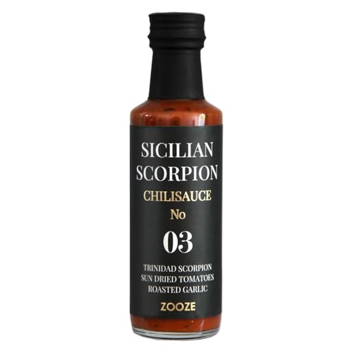 Sicilian Scorpion Chilisauce No. 3 | TRINIDAD SCORPION, Gochujang and Honey | Super Hot Sauce | ZOOZE | Sehr Scharfe Chilisauce| Ohne Zusatzstoffe | Handmade | Edles Feinkost Geschenk Sicilian Scorpion Chilisauce No. 3 | TRINIDAD SCORPION, Gochujang and Honey | Super Hot Sauce | ZOOZE | Sehr Scharfe Chilisauce| Ohne Zusatzstoffe | Handmade | Edles Feinkost Geschenk von ZOOZE