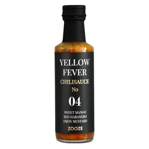Yellow Fever Chilisauce No. 4 | HABANERO, Mango and Dijon Mustard | Hot Sauce | ZOOZE | Milde Chilisauce| Ohne Zusatzstoffe | Handmade | Edles Feinkost Geschenk von ZOOZE