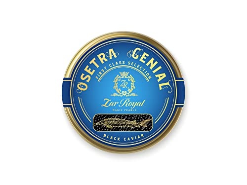 OSETRA GENIAL | schwarze Kaviar | russischer Stör | First class selection | 125g | 24 Std. Lieferung von ZR Zar Royal Magic Pearls