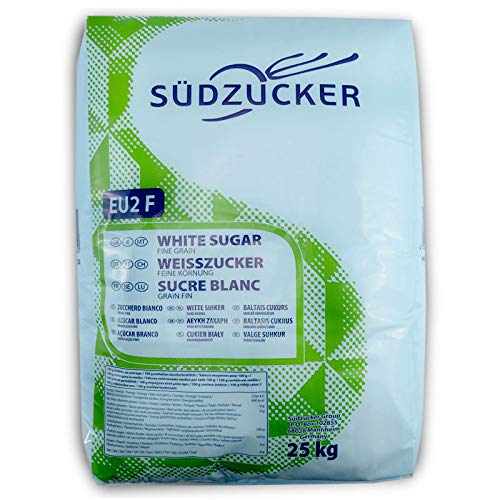 Südzucker 25 Kg Sack Zucker Fein Weißzucker Kristallzucker Raffinade von Zucker