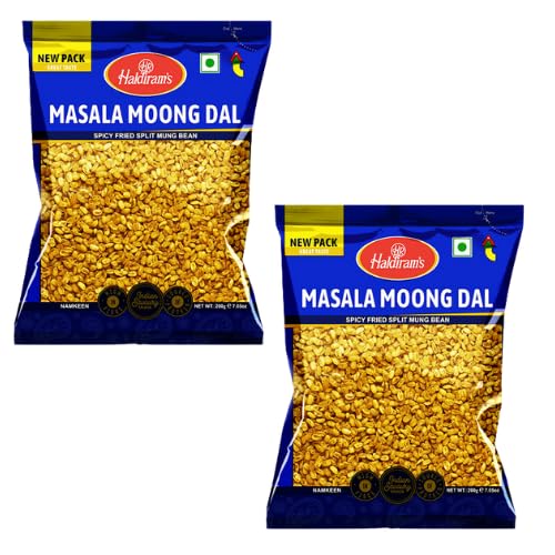 HALDIRAM'S Masala Moong DAL (Spicy Fried Split Mung Bean) 200 g (2 Stück) von ZZ