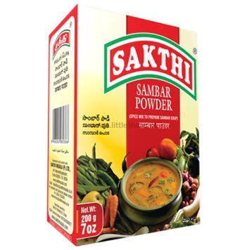 SAKTHI Sambar Pulver (Gewürzmischung zur Zubereitung von Sambar Suppe) 200 g von ZZ