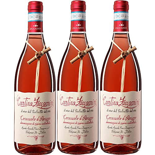 Zaccagnini Cerasuolo d'Abruzzo DOC Roséwein Wein trocken Italien (3 Flaschen) von Zaccagnini
