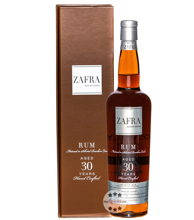 Zafra Master Series 30 Jahre Rum (40 % Vol., 0,7 Liter) von Zafra Rum