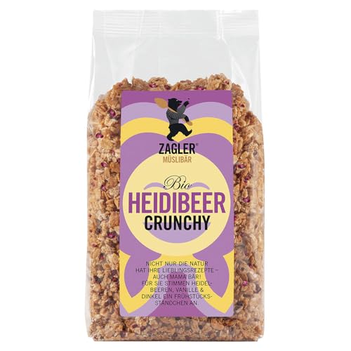 Bio Heidelbeeren Crunchy Müsli 500g - Heidelbeeren - Vanille - Dinkel von ZAGLER MUESLIBAER von ZAGLER MÜSLIBÄR