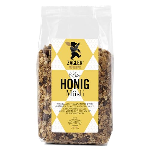 Bio Honigmüsli 1 kg - süßer Geschmack - nussiges Kauerlebnis - österreichischer Blütenhonig von ZAGLER MUESLIBAER von GREAT BRITISH TRADING LIMITED