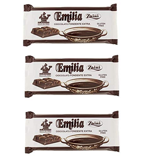3x Zaini Emilia Cioccolato Fondente Dunkle Tafel Schokolade Gebäckprodukt 1Kg Gluten-frei 3x Zaini Emilia Cioccolato Fondente Dunkle Tafel Schokolade Gebäckprodukt 1Kg Gluten-frei von Zaini