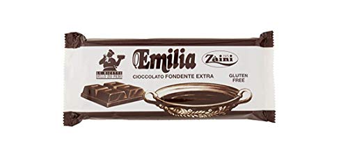 Zaini Emilia Cioccolato Fondente Dunkle Tafel Schokolade Gebäckprodukt 1Kg Gluten-frei von Zaini