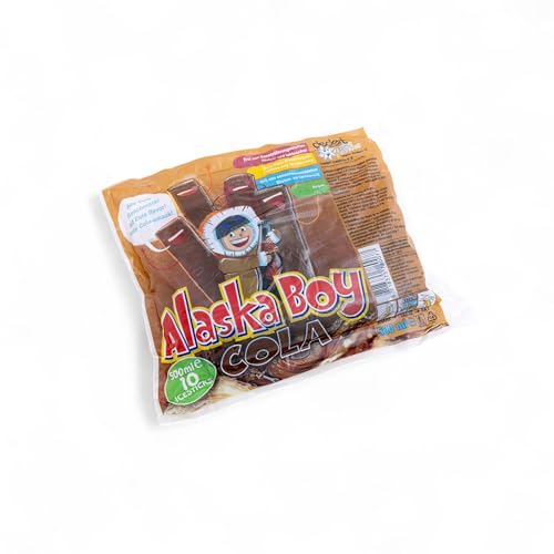 Alaska Boy Cola Wassereis | Stangeneis Vegan 10 x 50ml | für den Sommer, Eis zum Lutschen & genießen (1er Pack) von Zama4Zingo