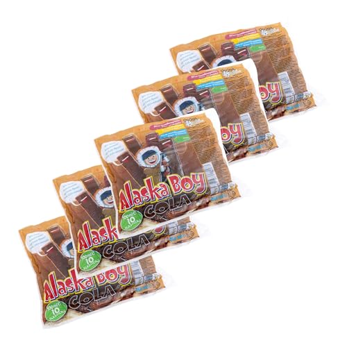 Alaska Boy Cola Wassereis | Stangeneis Vegan 10 x 50ml | für den Sommer, Eis zum Lutschen & genießen (5er Pack) von Zama4Zingo