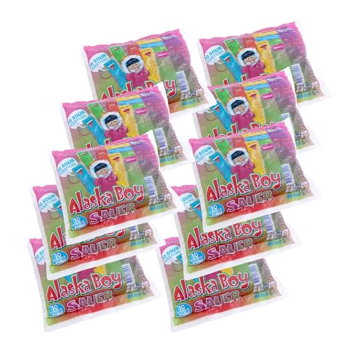 Alaska Boy Sauer Wassereis | VEGAN | 10 x 50ml | Stangeneis für den Sommer, Eis zum Lutschen & genießen (10er Pack) von Zama4Zingo