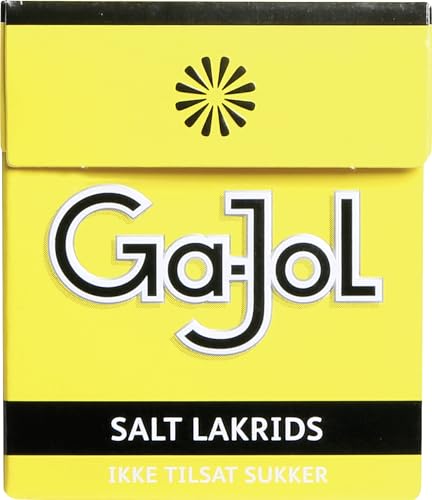 Ga-Jol Salzlakritz Pastillen Zuckerfrei 20g | Dänische Süßer Genuss ohne Zucker! Ideal für unterwegs (24er Pack) von Zama4Zingo