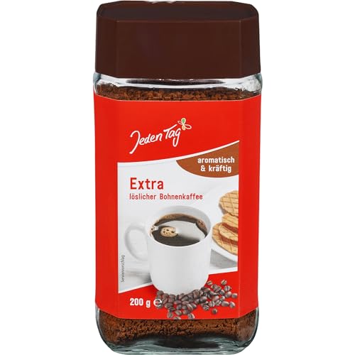 Jeden Tag Instant Kaffee Aromatisch & Kräftig 200g | Löslicher Starker Schwarzer Kaffe | Genießen Sie den vollmundigen Geschmack in jeder Tasse (Aromatisch & Kräftig, 1er Pack) von Zama4Zingo