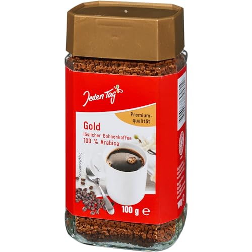 Jeden Tag Instant Kaffee Premium Qualität 100g | Löslicher Gold Premium Bohnenkaffee | Genießen Sie den vollmundigen Geschmack in jeder Tasse (Premium Qualität, 1er Pack) von Zama4Zingo