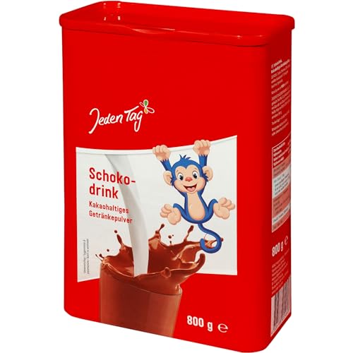 Jeden Tag Schokodrink 800g | Kakaohaltiges Getränkepulver | Instant Genuss für jeden Moment (1er Pack) von Zama4Zingo