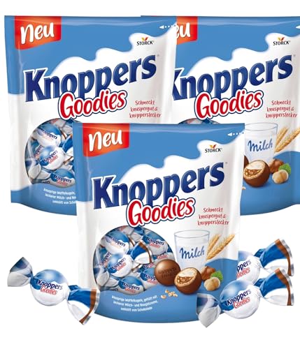 Knoppers Goodies Schoko Bons Knusprige Waffelkugel 23 stk. 180g (3er Pack) von Zama4Zingo