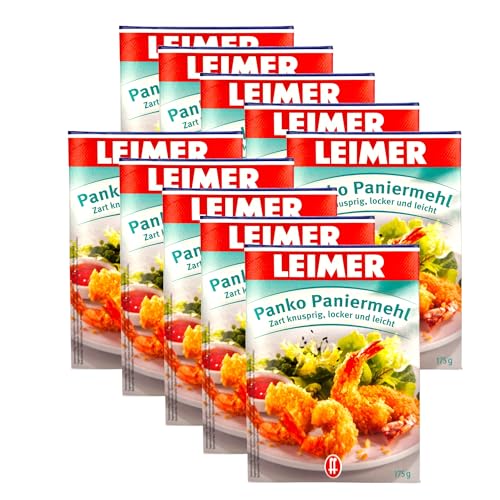 Leimer Panko Paniermehl Packung 175g | Zart Knusprig, Locker und Leicht | Perfekt für Knuspriges - Vielseitige Panade (10er Pack) von Zama4Zingo