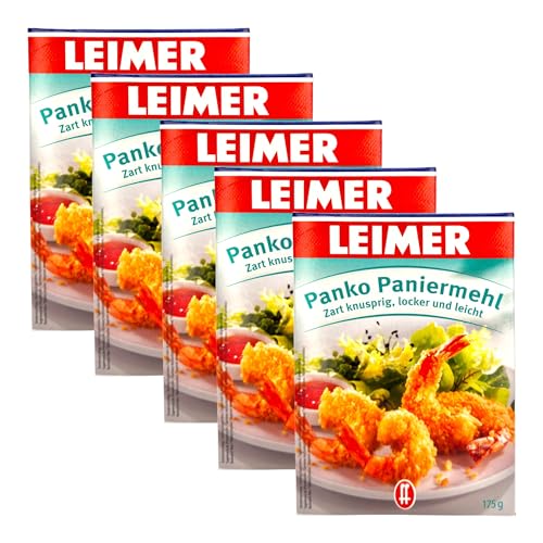 Leimer Panko Paniermehl Packung 175g | Zart Knusprig, Locker und Leicht | Perfekt für Knuspriges - Vielseitige Panade (5er Pack) von Zama4Zingo