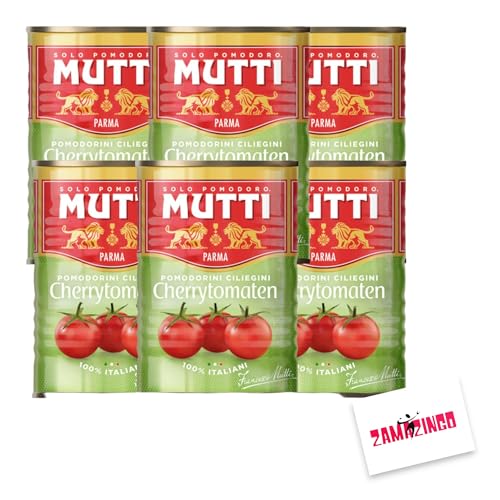 Mutti Pomodorini Ciliegini Cherry Kirschtomaten - 400g - 6er Pack von Zama4Zingo