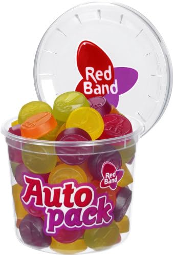 Red Band Auto pack Weingummis mit Fruchtgeschmack 200g (Weingummi Münzen) von Zama4Zingo
