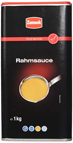 Zamek Rahmsauce · 1 kg · perfekt zu Pasta oder Gemüse · deklarationsfrei · ovolactovegetabil · rein pflanzlich · ohne gehärtete Fette, 8er Pack (8 x 1 l) von Zamek
