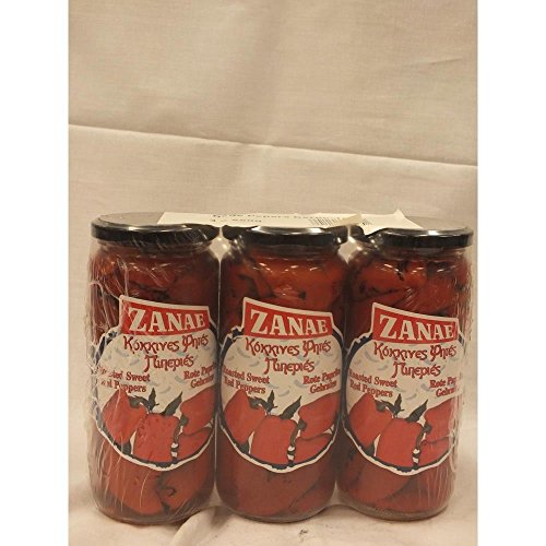 Zanae Delikatessen 'Rote Paprika gebraten' 3 x 450g Glas von Zanae