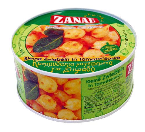 Zanae Kleine Zwiebeln in Tomatensoße, in Öl, 2er Pack (2 x 280 g Packung) von Zanae