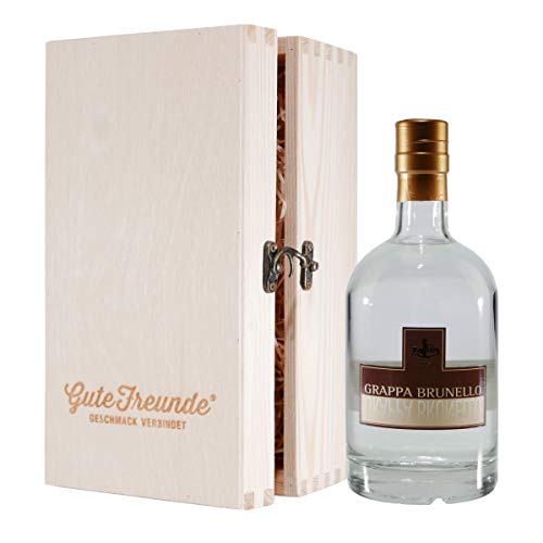 Zanin Grappa Brunello mit Geschenk-Holzkiste von Zanin