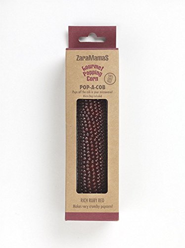 ZaraMama Gourmet Popcorn/Popcorn - Pop-A-Cob - Mikrowellen-Popcorn (Rich Ruby Red, 1 x 90g) von Zaramamas