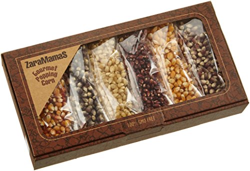 Zaramamas Geschenkbox mit 6 x 90 g Gourmet Popcorn, 1er Pack Zaramamas Geschenkbox mit 6 x 90 g Gourmet Popcorn, 1er Pack von Zaramamas