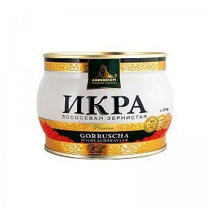 Kaviar - Zarendom Gorbuscha Lachskaviar Premium 250 g Dose - roter Kaviar - caviar - икра von Zarendom