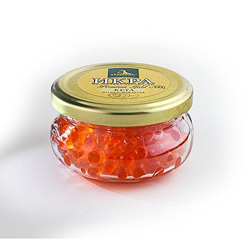 Kaviar - Zarendom Keta Lachskaviar Premium 100 g Glas - roter Kaviar - caviar - икра von Zarendom