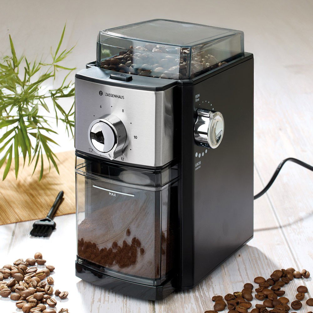 Zassenhaus Elektrische Kaffeemühle Kingston Steel Zassenhaus Elektrische Kaffeemühle Kingston Steel von Zassenhaus