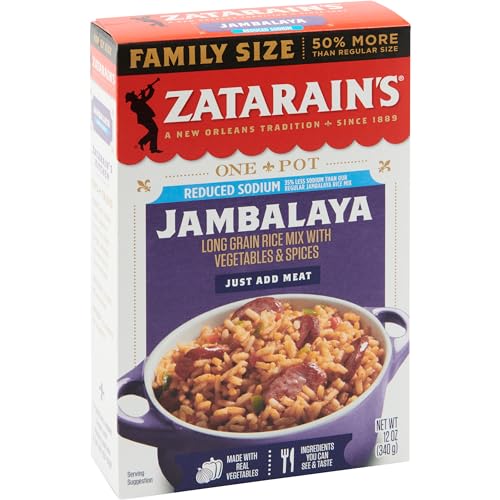 Zatarain's Jambalaya Mix reduziertes Natrium, 340 ml Zatarain's Jambalaya Mix reduziertes Natrium, 340 ml von Zatarain's