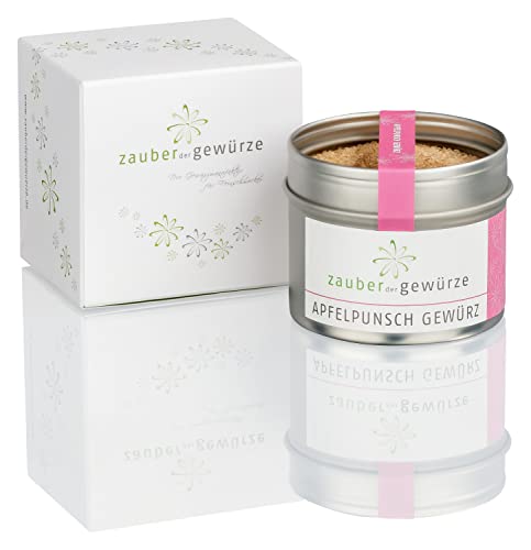 Zauber der Gewürze Apfelpunsch Gewürz 1-er Geschenkbox | Gewürze Geschenkset mit einem winterlichen Gewürz in Premiumqualität, als Geschenk für Hobbyköche & Genießer, 100 g von Zauber der Gewürze