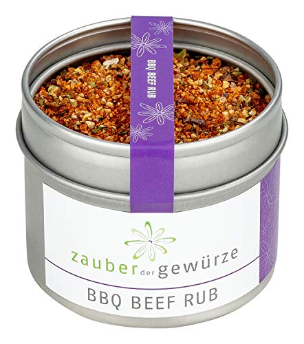 Zauber der Gewürze BBQ Beef Rub, Rub Gewürzmischung, Premium Grillgewürz zum Marinieren von Fleisch - der Aroma-Booster für Steaks & Co, 70 g von Zauber der Gewürze