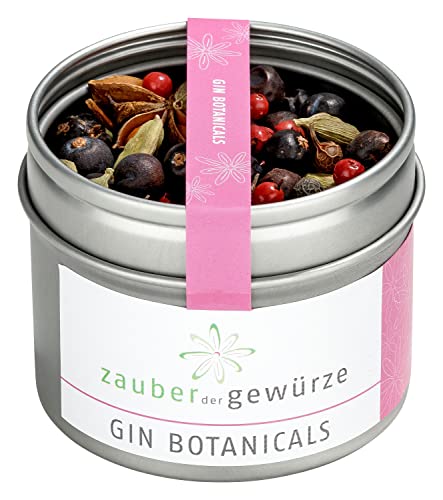 Zauber der Gewürze Gin Botanicals - Gewürze für Gin Tonic, außergewöhnliche Gin Tonics und Cocktails selber mixen, Top Qualität in wiederverschließbarer Aroma-Dose, 35 g von Zauber der Gewürze