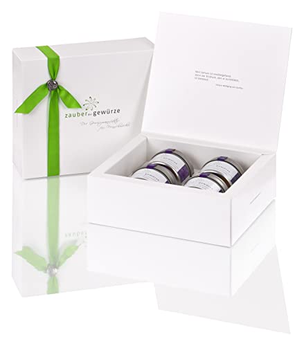 Zauber der Gewürze Grillgewürze Gewürze Geschenkset | Gewürze Set mit 4 leckeren Grill-Gewürzen in Premiumqualität, als Geschenk für Frauen & Männer, 220 g von Zauber der Gewürze