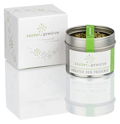 Zauber der Gewürze Kräuter der Provence 1-er Geschenkbox | Gewürze Geschenkset mit einer edlen Kräutermischung in Premiumqualität, als Geschenk für Hobbyköche & Genießer, 20 g von Zauber der Gewürze