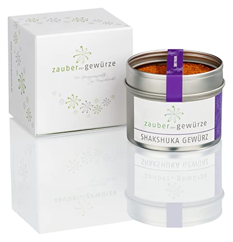 Zauber der Gewürze Shakshuka Gewürz 1-er Geschenkbox | Gewürze Geschenkset mit einem nordafrikanischen Gewürz in Premiumqualität, als Geschenk für Hobbyköche & Genießer, 70 g Zauber der Gewürze Shakshuka Gewürz 1-er Geschenkbox | Gewürze Geschenkset mit einem nordafrikanischen Gewürz in Premiumqualität, als Geschenk für Hobbyköche & Genießer, 70 g von Zauber der Gewürze