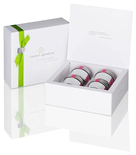 Zauber der Gewürze Weihnachtliche Getränke Gewürze Geschenkset | Gewürze Set mit 4 winterlichen Gewürzmischungen in Premiumqualität, als Geschenk für Frauen & Männer, 170 g von Zauber der Gewürze