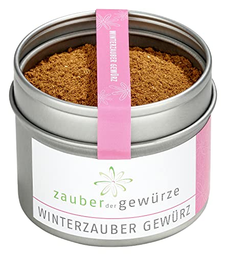 Zauber der Gewürze Winterzauber Gewürz - Weihnachtliches und winterliches Allround-Gewürz für Plätzchen, Bratapfel, Kaffee, Pralinen und Glühwein, 45 g von Zauber der Gewürze