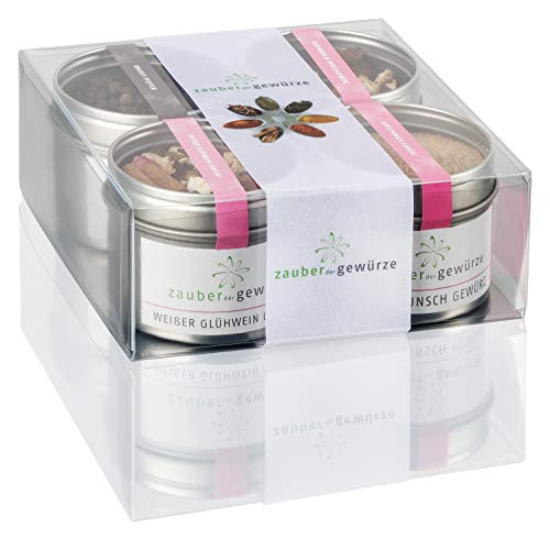 Zauber der Gewürze Hüttenzauber Gewürze Geschenkset | Gewürze Set mit 4 winterlichen Gourmet-Gewürzen in Premiumqualität, als Geschenk für Frauen & Männer, 290 g Zauber der Gewürze Hüttenzauber Gewürze Geschenkset | Gewürze Set mit 4 winterlichen Gourmet-Gewürzen in Premiumqualität, als Geschenk für Frauen & Männer, 290 g von Zauber der Gewürze