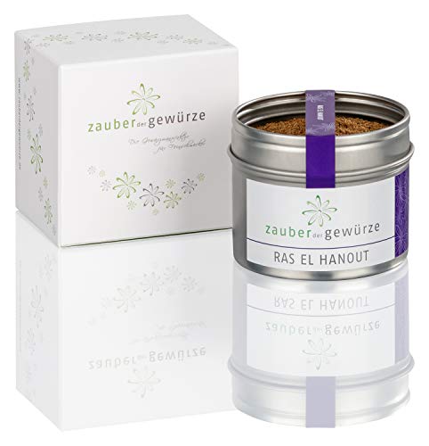 Zauber der Gewürze Ras el Hanout 1-er Geschenkbox | Gewürze Geschenkset mit einem marrokanischen Gewürz in Premiumqualität, als Geschenk für Hobbyköche & Genießer, 50 g von Zauber der Gewürze